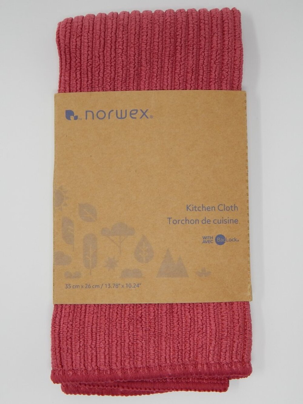 Norwex Channel Textured Kitchen Cloth - Pomegranate (35cmx26cm / 13.78″×10.24")